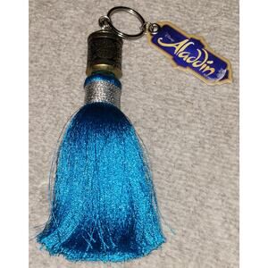6” Authentic DISNEY Broadway Aladdin Tassel Keychain Teal Swag Keepsake Gift